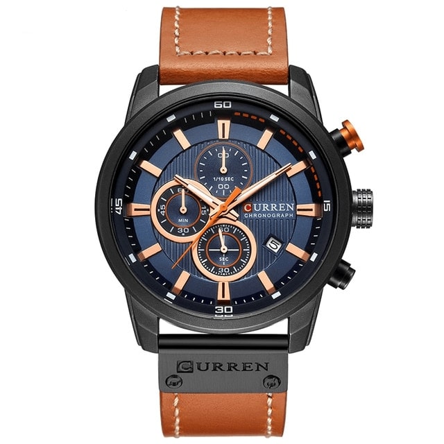 Curran Fashion Date Luxury Quartz Men's Watch - Waterproof Chronograph Hodinky Relogio Masculino Wristwatch