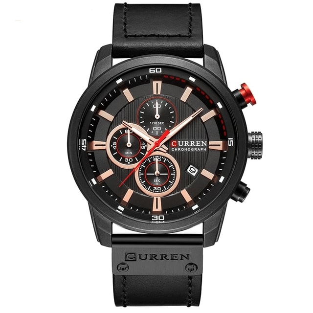 Curran Fashion Date Luxury Quartz Men's Watch - Waterproof Chronograph Hodinky Relogio Masculino Wristwatch