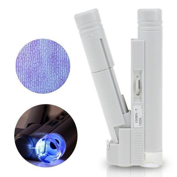 Professional 40X-100X HD Mini Pocket Portable Handheld Microscope - The Gadgets Emporium