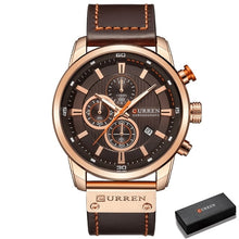 Load image into Gallery viewer, Curran Fashion Date Luxury Quartz Men's Watch - Waterproof Chronograph Hodinky Relogio Masculino Wristwatch
