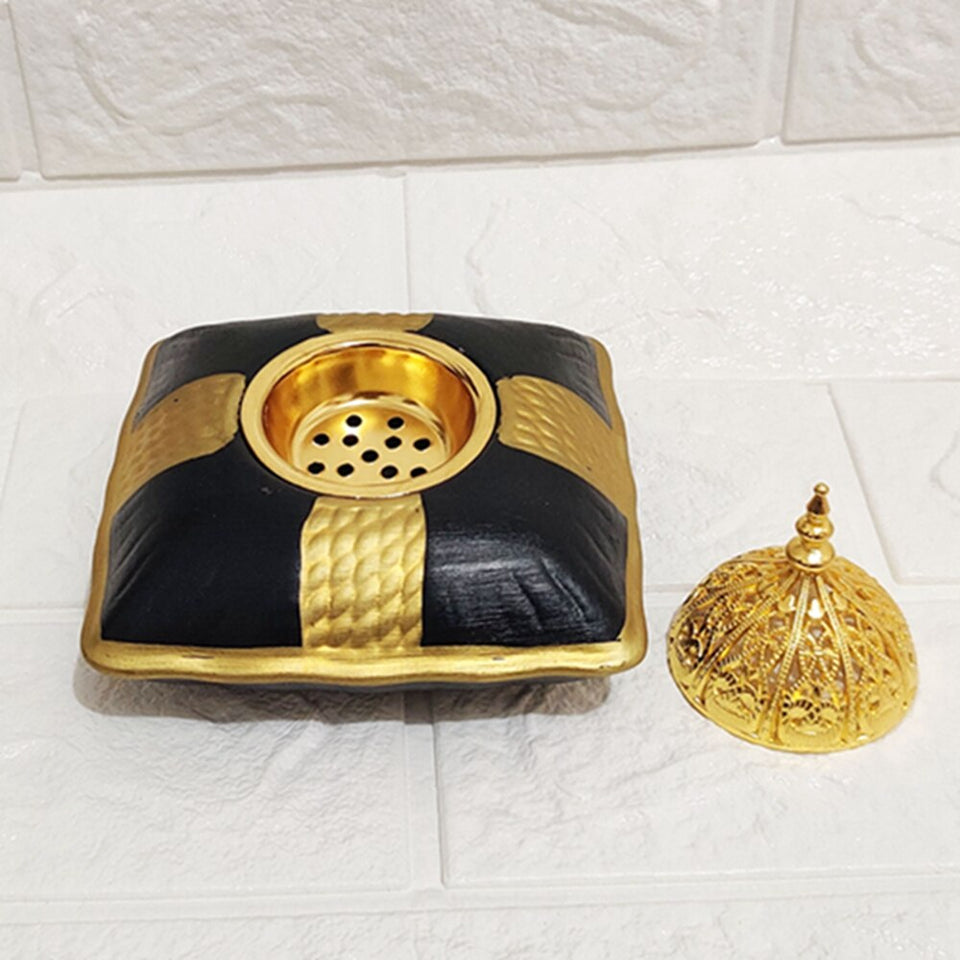 Polyresin Incense Burner Holder Muslim Home Decor Pillow Design Portable Incense Burner