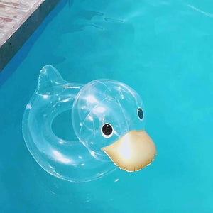 Duck-Shaped Baby Swimming Ring