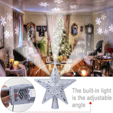Load image into Gallery viewer, Christmas Tree Top Light Star with LED Projector Lights for Christmas Holiday Party Decoration - The Gadgets Emporium
