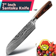 Load image into Gallery viewer, Damascus Kitchen Knife Set
