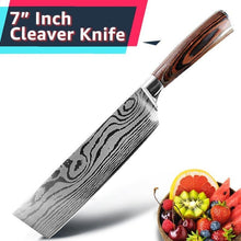 Load image into Gallery viewer, Damascus Kitchen Knife Set

