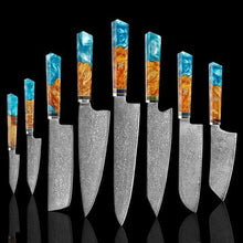 Load image into Gallery viewer, Makito Damascus Steel Knife Set
