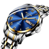 Belushi Luxury Quartz Men's Business Wristwatch - Waterproof Stainless Steel Anti-Scatch Watch
