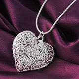 Doteffil Heart Necklace - 925 Sterling Silver Zircon Pendant