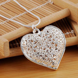 Doteffil Heart Necklace - 925 Sterling Silver Zircon Pendant