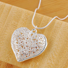 Load image into Gallery viewer, Doteffil Heart Necklace - 925 Sterling Silver Zircon Pendant
