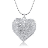 Doteffil Heart Necklace - 925 Sterling Silver Zircon Pendant