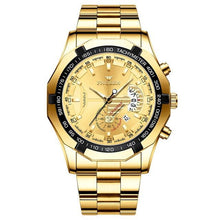 Load image into Gallery viewer, Fngeen Luxury Sports Quartz Men's Watch - Full Steel Waterproof Calender Wristwatch - Theshinemart

