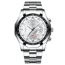 Load image into Gallery viewer, Fngeen Luxury Sports Quartz Men's Watch - Full Steel Waterproof Calender Wristwatch - Theshinemart
