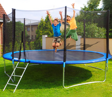 Load image into Gallery viewer, 12ft Premium Trampoline With Safety Enclosure Net For Kids &amp; Adults
