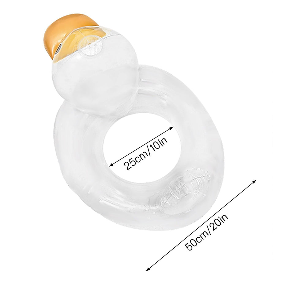 Duck-Shaped Baby Swimming Ring