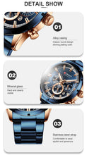 Load image into Gallery viewer, Curran Luxury Sports Quartz Men's Watch - Full Steel Waterproof Chronograph Wristwatch - Theshinemart
