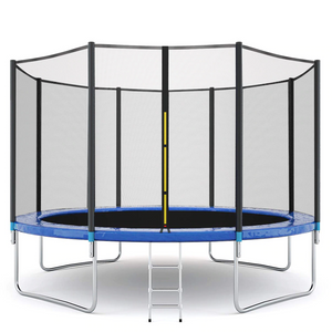 12ft Premium Trampoline With Safety Enclosure Net For Kids & Adults