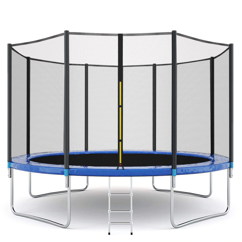 12ft Premium Trampoline With Safety Enclosure Net For Kids & Adults