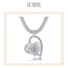 Load image into Gallery viewer, Doteffil Double Heart Necklace - 925 Sterling Silver Zircon Pendant
