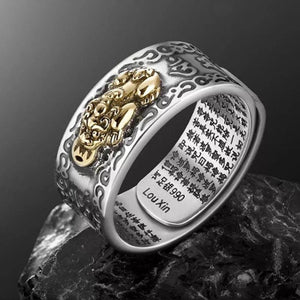 Feng Shui Pixiu Mantra Ring