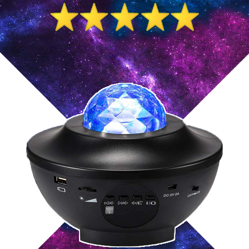 Galaxy Projector Night Light Ocean Wave Projection with Bluetooth