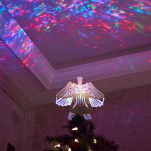 Christmas Tree Top Light Star with LED Projector Lights for Christmas Holiday Party Decoration - The Gadgets Emporium