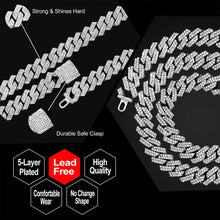 Load image into Gallery viewer, 18K Gold/Silver Cuban Chain with Cuban Bracelet
