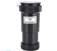 Load image into Gallery viewer, 3X Barlow Lens 0.96 inch/24.5mm 3X Barlow Lens Plastic for Astronomic Telescope Eyepieces
