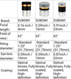 SVBONY Lens 4mm 10mm 23mm Telescope Eyepieces Fully Coated Lens Telescope Accessories Kit Wide Angle for 1.25 inches Astronomic Telescope