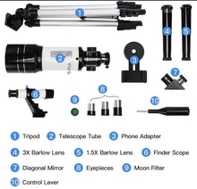 Load image into Gallery viewer, Professional HD 150X Space Astronomical Stellina Telescope with Tripod &amp; Bag
