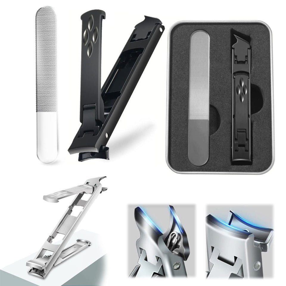 Foldable Double-Ended Nail Clipper Tool