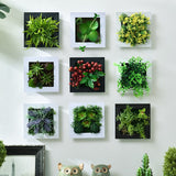 Artificial Plants Wall Decor Decoration for Bedroom Home Decor Artificial Plants Decoration Succulents Frame Wall Hanging Decor