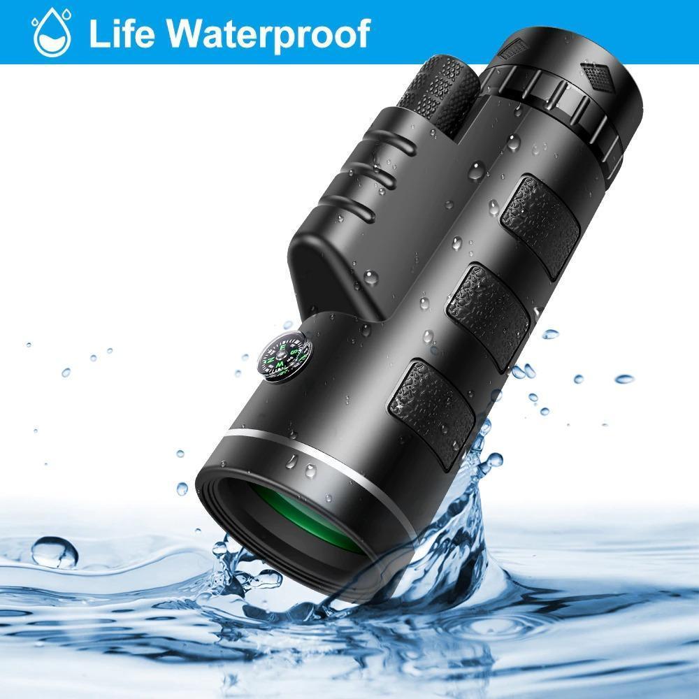 Starscope Monocular - High Power 4k Monocular with Mobile Holder & Tripod - Military Grade Waterproof Monocular