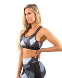 Bondi Set - Leggings & Sports Bra - Black/Grey