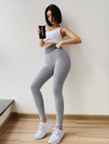 Lucia High Waisted Workout Leggings - Dark Grey