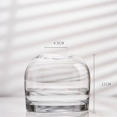 Flower Vase Grey Glass Living Room Decoration Terrarium Vase Morden Deco Home Terrarium for Flower Vases Wedding Decor вазы