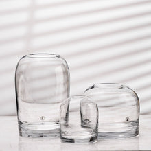 Load image into Gallery viewer, Flower Vase Grey Glass Living Room Decoration Terrarium Vase Morden Deco Home Terrarium for Flower Vases Wedding Decor вазы
