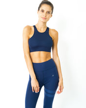 Load image into Gallery viewer, Ashton Sports Bra - Navy Blue
