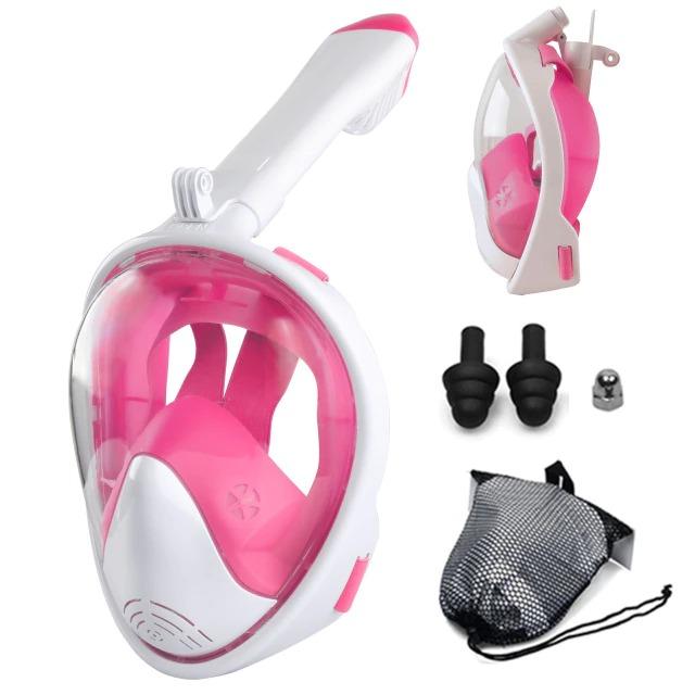 Snorkel Mask - Full Face Anti Fog Underwater Scuba Diving Mask