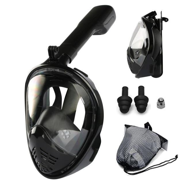 Snorkel Mask - Full Face Anti Fog Underwater Scuba Diving Mask