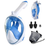 Snorkel Mask - Full Face Anti Fog Underwater Scuba Diving Mask