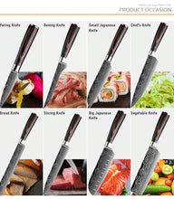 Load image into Gallery viewer, 8 pcs Kitchen Knife Set - Professional Stainless Steel Chef Knife Set with Cover
