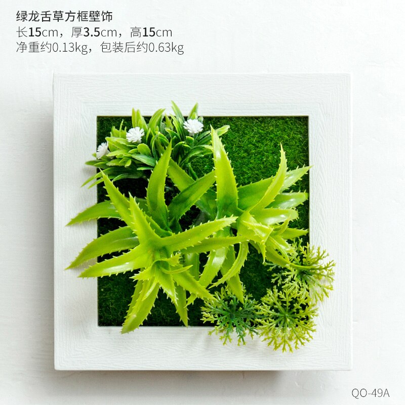 Artificial Plants Wall Decor Decoration for Bedroom Home Decor Artificial Plants Decoration Succulents Frame Wall Hanging Decor