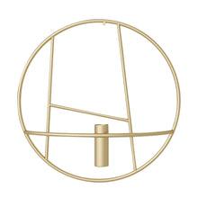 Load image into Gallery viewer, Modern Art 3D Circle Metal Candle Holder Wall Hanging Home Bedroom Decor Art Crafts Candlestick Geometric Candlestick Metal Deco

