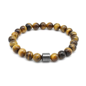 Hematite Tiger Eye Bracelet - 8mm