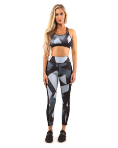 Bondi Set - Leggings & Sports Bra - Black/Grey