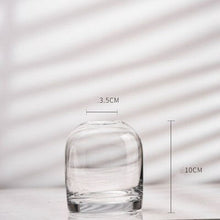 Load image into Gallery viewer, Flower Vase Grey Glass Living Room Decoration Terrarium Vase Morden Deco Home Terrarium for Flower Vases Wedding Decor вазы
