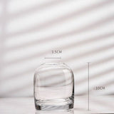 Flower Vase Grey Glass Living Room Decoration Terrarium Vase Morden Deco Home Terrarium for Flower Vases Wedding Decor вазы