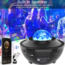 Load image into Gallery viewer, Galaxy Projector Night Light Ocean Wave Projection with Bluetooth

