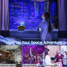 Load image into Gallery viewer, Galaxy Projector Night Light Ocean Wave Projection with Bluetooth
